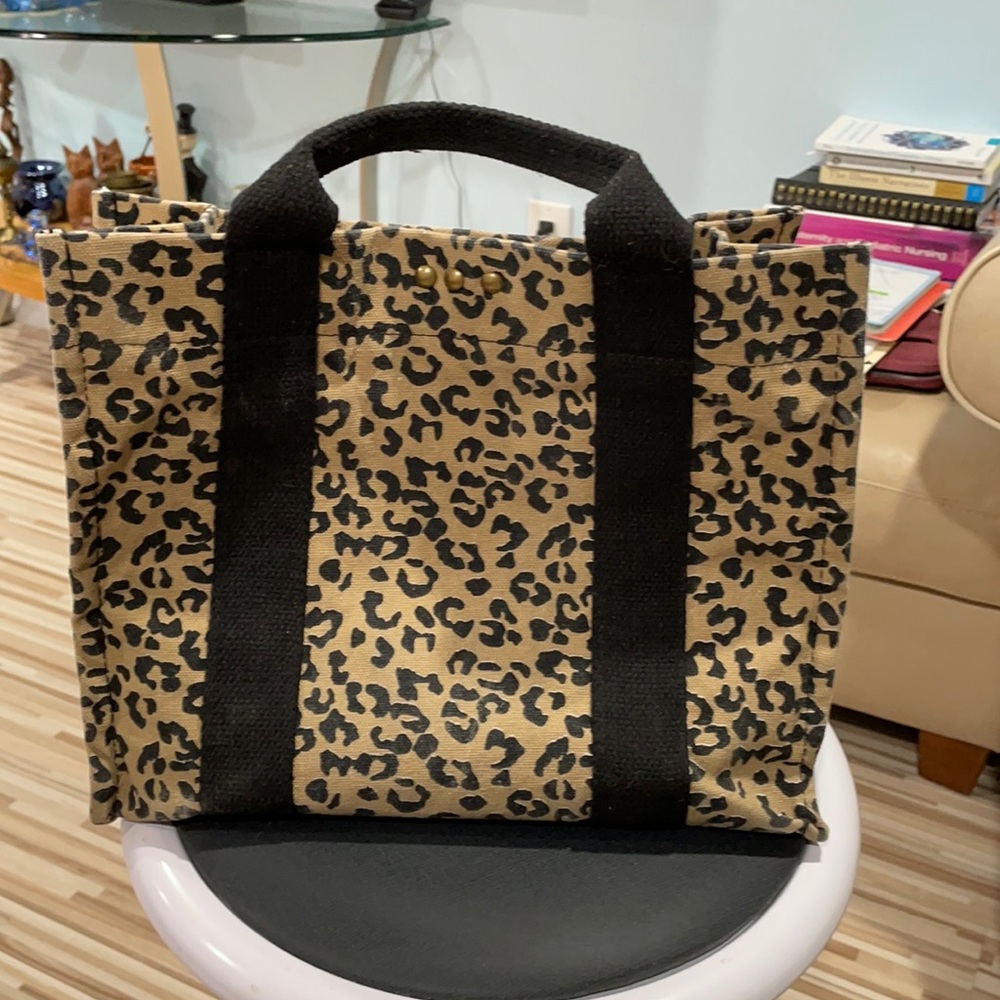 PS Madison Canvas Crossbody Leopard tote